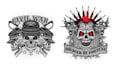 make custom skull military veteran logo