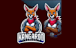 do make kangaroo mascot logo design with unlimited review