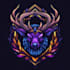 make fantasy game logo with cool unique magic style