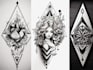 create unique custom geometric tattoo design