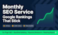 do monthly SEO service for google top rankings