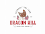 design eggs and dragon fruits logo