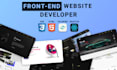 do front end web development in html css javascript