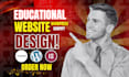 build a professional educational website with lms features
