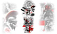 design a custom professional trash polka tattoo