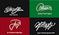 do  handwritten luxury calligraphy, cursive, signature logo