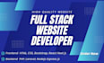 be full stack web developer software developer PHP laravel html react node js
