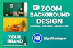 design a high quality zoom virtual meeting background