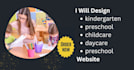 create kindergarten, preschool, childcare, daycare, preschool website
