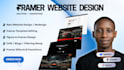 design converting framer startup landing page website, fix edit framer template