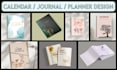 do custom planner journal calendar book layout design