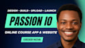 build passion io mobile app and course app with passion io