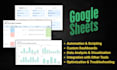 do google spreadsheet automation, data cleaning, and visualization