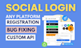 do sso, social login using oauth2, saml integration with any platform