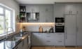 design pantry cabinets, kitchen cupboard, melamine wardrobe with 3d render