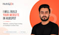 build hubspot website, landing pages and blog