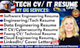 do software engineer resume, tech resume, ats professional resume, IT resume CV