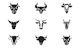 design ranch stylel and cattle logo