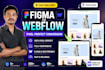 convert figma to pixel perfect webflow website in 2 days