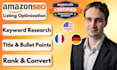 optimize your amazon listing SEO with keyword research