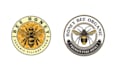 design hand drawn vintage bee logo