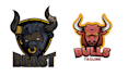 design esport mascot bull logo