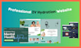 design a converting iv hydration, medical website, iv hydration website