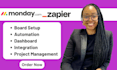 setup monday com dashboard automation crm zapier automation pipedrive