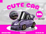 draw your car mini with cartoon  style