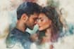 paint watercolor couple portraits