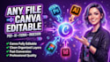 convert PSD, figma, ai, and indesign to editable canva templates