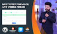 create advance multi step forms or fix any issues of forms, SMTP integration