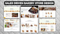 design bakery shopify store restaurant website food website
