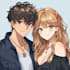 make a anime couple character art anime style