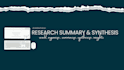create clear research summaries and literature synthesis