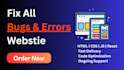 fix any html,css,javascript,reactjs code