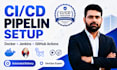 set up cicd pipeline with jenkins, github actions and docker