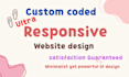 design a minimalist and ultra responsive website