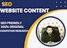 write SEO content and copywriting