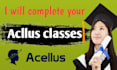 complete your acellus classes and guidance