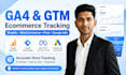 set up meta pixel, capi ga4, and GTM e commerce, conversion, and event tracking