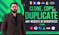 design clone duplicate website wordpress using elementor divi wpbakery