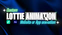 create lottie json animations for saas, ai and tech apps