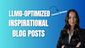 write human crafted inspirational SEO blog posts