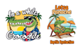 design summer mascot crocodile logo