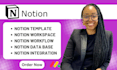 build customized notion or coda workspace, system, website