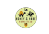 design artwork honey hare homestead logo