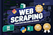 do fast python web scraping, data mining, and automation
