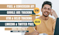 set up google ads conversion tracking,facebook or meta pixel conversion api,ga4