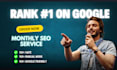 rank 1 on google  monthly seo service